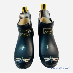 NWT JOULES "Insects" WELLIBOBS rain-boots size 9. Dragonfly.